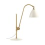 Gubi Tischlampe 'Bestlite' mit Messinggestell Soft White Semi Matt