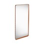 Gubi Recheckiger Spiegel 'Adnet' Tan, B: 70 cm / H: 180 cm	