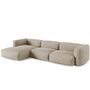 Micadoni MICADONI MARTINA 3 Sitzer Ecksofa Boston - Light Beige, Links