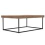 Ethimo Ethimo Allaperto Mountain Tartan Rectangular Coffee Table Kaffeebraun