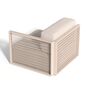 Vondom Vondom The Factory Left Armrest Section - Sofamodul Cream