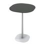 Ethimo Ethimo Enjoy Coffee Table 70x70 h 29 Warmweiss, Keramikstein Schwarz Vulcano, H: 106 cm 