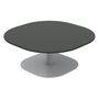 Ethimo Ethimo Enjoy Coffee Table 70x70 h 29 Warmweiss, Keramikstein Schwarz Vulcano, H: 29 cm 