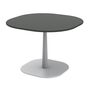 Ethimo Ethimo Enjoy Coffee Table 70x70 h 29 Warmweiss, Keramikstein Schwarz Vulcano, H: 51 cm 