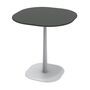 Ethimo Ethimo Enjoy Coffee Table 70x70 h 29 Warmweiss, Keramikstein Schwarz Vulcano, H: 75 cm 