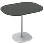 Ethimo Ethimo Enjoy Coffee Table 90x70 h 29 Warmweiss, Keramikstein Schwarz Vulcano, H: 75 cm 