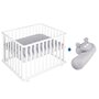 Roba Bundle Roba Style Inkl Laufgitter 4 Eckig Mikrofaser Bettschlange Geprüft - Grau