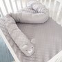 Roba Bundle Roba Style Inkl Laufgitter 4 Eckig Mikrofaser Bettschlange Geprüft - Grau
