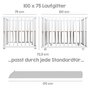 Roba Bundle Roba Style Inkl Laufgitter 4 Eckig Mikrofaser Bettschlange Geprüft - Grau