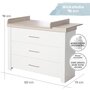 Wickelkommode Lucy Mit Wickelansatz 3 Soft-Close-Schubladen