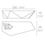 Vondom Vondom Faz - Bank  Anthracite, Basic -1