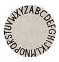 Lorena Canals Round ABC Ø 150 cm - Natural - Black