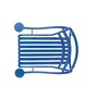 Cappellini Thinking Mans Chair Violett Blau RAL 5000