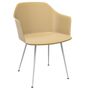 &Tradition Esszimmerstuhl Rely HW33 von &Tradition Sandbeige, Chrome