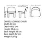 HAY Chisel Lounge Chair Front Upholstery