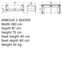 HAY HAY ARBOUR ECO 2 SEATER Yuma - 1010 / Walnuss Geölte