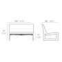 Vondom Vondom Frame - Sectional Sofa Armless