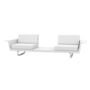 Vondom Vondom Delta 2 Seat+Table - Sofa  White, Basic 