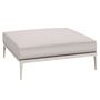 Gloster Gloster Grid Ottoman - Hocker Bone, Ground Beach