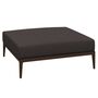 Gloster Gloster Grid Ottoman - Hocker Java, Ground Charcoal