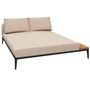Gloster Gloster Grid Chill Chaise Element Teak - Outdoor Chill Liegestuhl Element aus Teakholz Meteor, Ground Sand, Chill Liegestuhl Element aus Teakholz Links