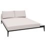 Gloster Grid Chill Chaise Unit Ceramic - Outdoor Chill Liegestuhl Element aus Keramik Meteor / Bianco Ceramic, Ground Beach, Links