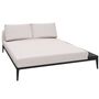 Gloster Grid Chill Chaise Unit Ceramic - Outdoor Chill Liegestuhl Element aus Keramik Meteor / Nero Ceramic, Ground Beach, Links