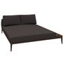Gloster Grid Chill Chaise Unit Ceramic - Outdoor Chill Liegestuhl Element aus Keramik Java / Emperor Ceramic, Ground Charcoal, Links