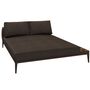 Gloster Grid Chill Chaise Unit Ceramic - Outdoor Chill Liegestuhl Element aus Keramik Java / Emperor Ceramic, Heritage Sable, Links