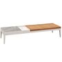 Gloster Grid Coffee Table - Outdoor Couchtisch Bone / Grigio Ceramic
