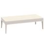 Gloster Grid Small Coffee Table Ceramic - Outdoor Kleiner Couchtisch aus Keramik Bone / Verona Ceramic