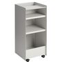 Muuto Rollcontainer Folded von Muuto Grey, Offen hoch