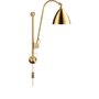 Wandleuchte Bestlite mit Messinggestell