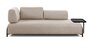 Kave Home COMPO - Sofa 3 Sitzer mit Tablett