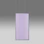 Discovery Space Rectangular White Violet Integralis Pendelleuchte von Artemide