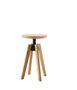 Solpuri Spindle Drehhocker Teak