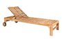 House N Andorra Teak Sunlounger