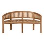 House N Boca Teak Banana Bench - Bank