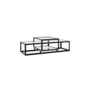 Pastoe Tangled Coffee Table Schwarz (RAL 9005) / Klarglas, Medium