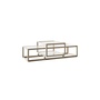 Pastoe Tangled Coffee Table Taupe (RAL 7006) / Klarglas, Medium