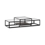 Pastoe Tangled Coffee Table Schwarz (RAL 9005) / Eichenfurnier dunkelbraun, Large