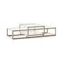 Pastoe Tangled Coffee Table Taupe (RAL 7006) / Klarglas, Large