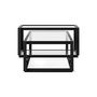 Pastoe Tangled Coffee Table Schwarz (RAL 9005) / Klarglas, Large