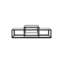 Pastoe Tangled Coffee Table Schwarz (RAL 9005) / Klarglas, Medium
