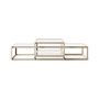 Pastoe Tangled Coffee Table Taupe (RAL 7006) / Klarglas, Large