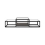 Pastoe Tangled Coffee Table Schwarz (RAL 9005) / Eichenfurnier dunkelbraun, Large