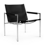 Pastoe SZ02 Armchair Sattelleder Schwarz, Chrom gebürstet