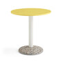 HAY Hay Ceramic Table Ø: 70 cm, Bright Yellow