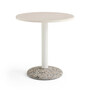 HAY Hay Ceramic Table Ø: 70 cm, Warm White