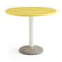 HAY Hay Ceramic Table Ø: 90 cm , Bright Yellow